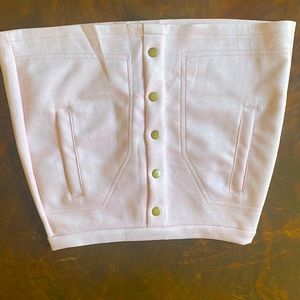 Soft pink zip up skirt